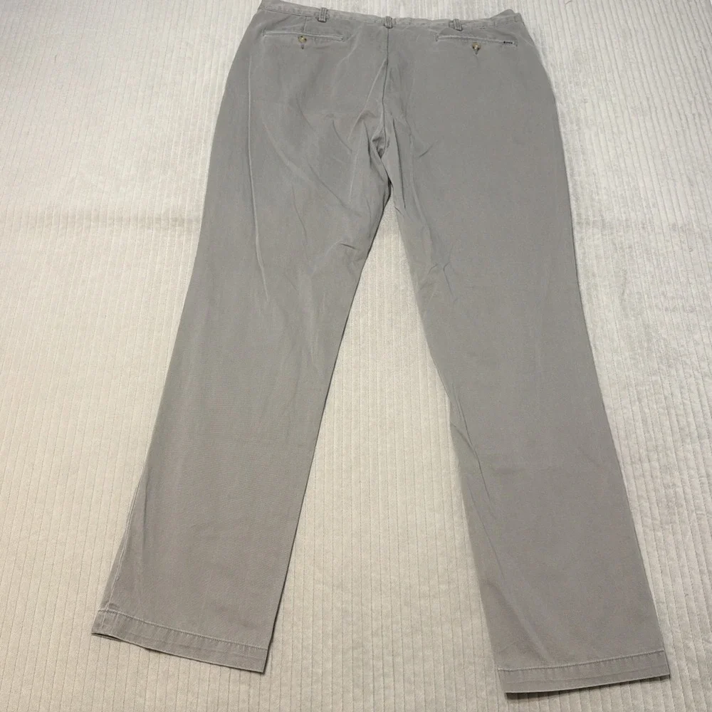 Polo Ralph Lauren Chino Men's Pants 40x35 Tall Gray Straight Fit Casual Preppy